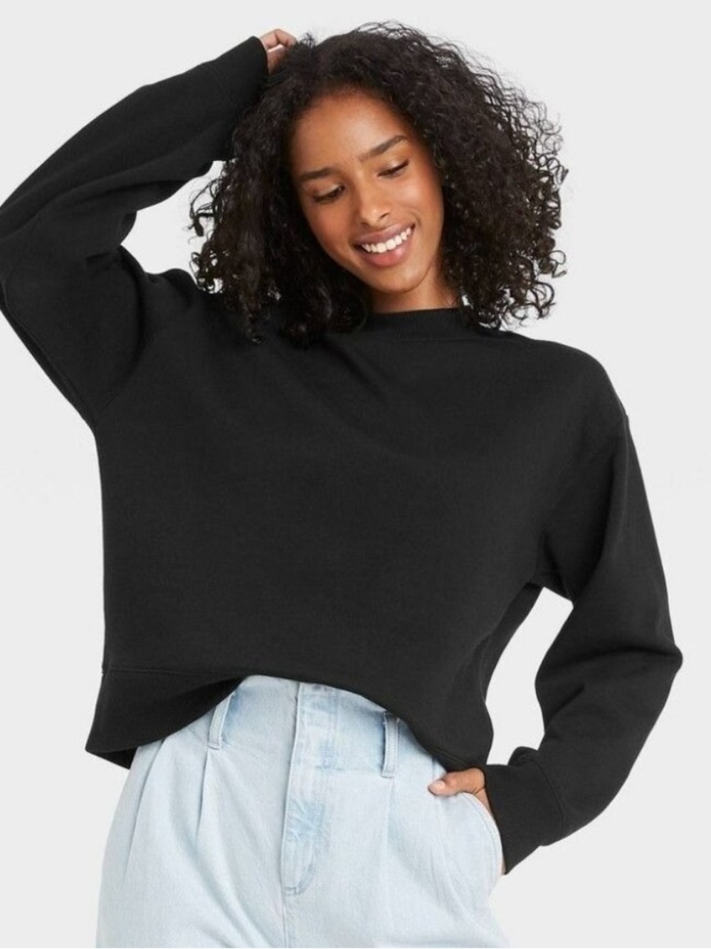 Wild Fable Raw Hem Cropped sweatshirt